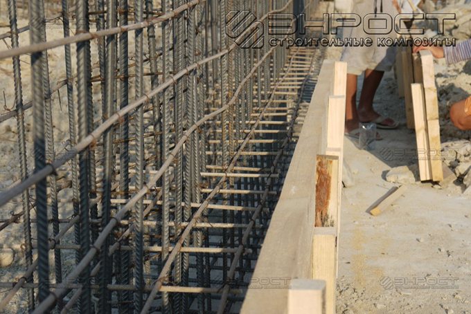Применение стеклопластиковой арматуры "ROCKBAR" в фундаменте дома, г. Новороссийск